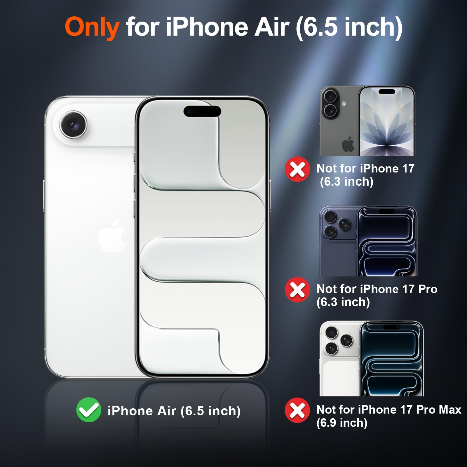 SUPFINE Magnetic for iPhone 15 Case (Compatible with MagSafe) (Military Grade Drop Protection) Translucent Matte Shockproof Phone Cover, Black: Light Blue iPhone Air