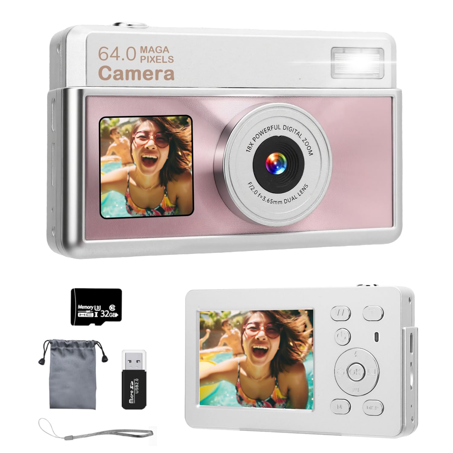 Amazon.co.jp: Digital Camera (4K Video Recording, 64 Million
