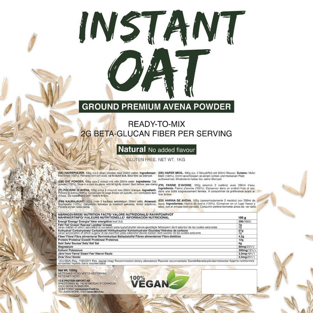 SELF OMNINUTRITION INSTANT OAT NEUTRAL 4x1kg=4kg farina d'avena NATURAL