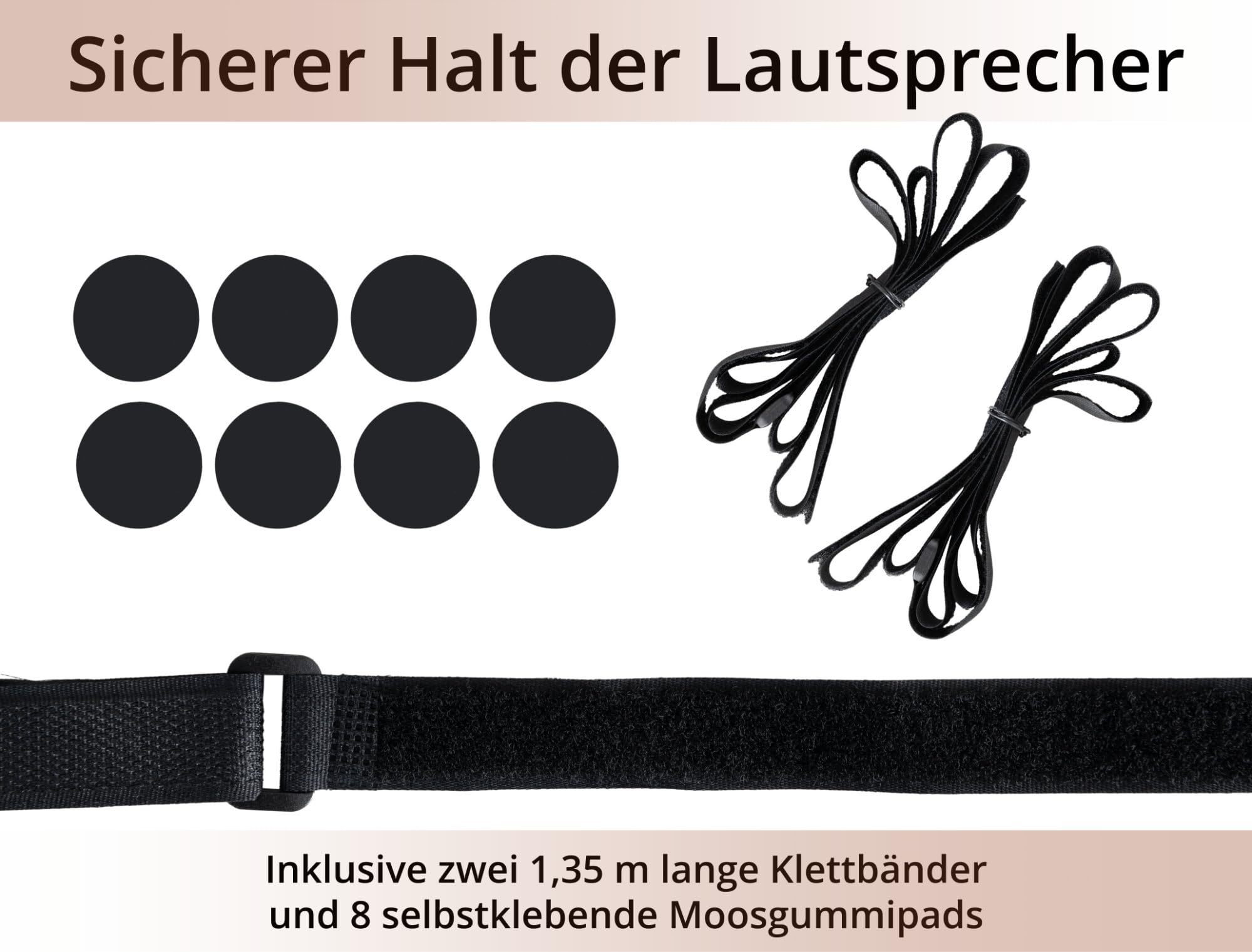 Pronomic SLS-282 BK Lautsprecher Stative Paar - Stilvolles Design mit 2 Glasplatten - Höhenverstellbare Spikes Plus Gummifüße - Verdeckte Kabelführung auf der Rückseite - 10 kg Tragfähigkeit