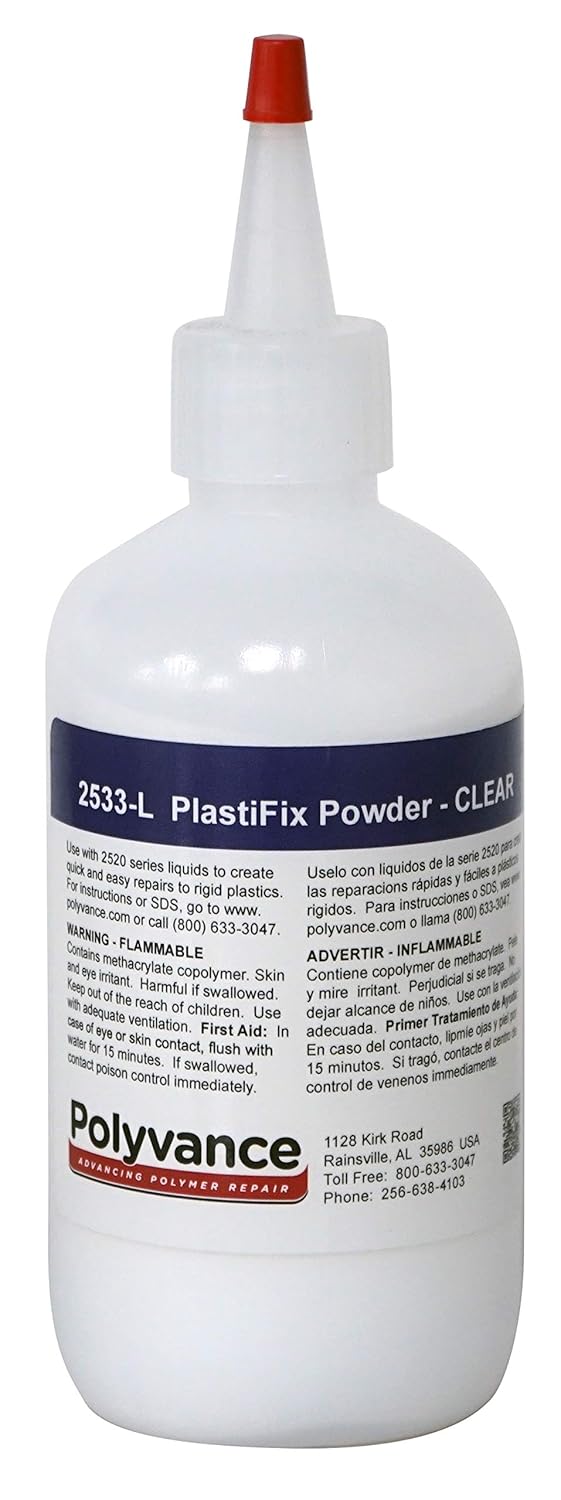 Polyvance PlastiFix Powder, Clear, Large, 150 Grams