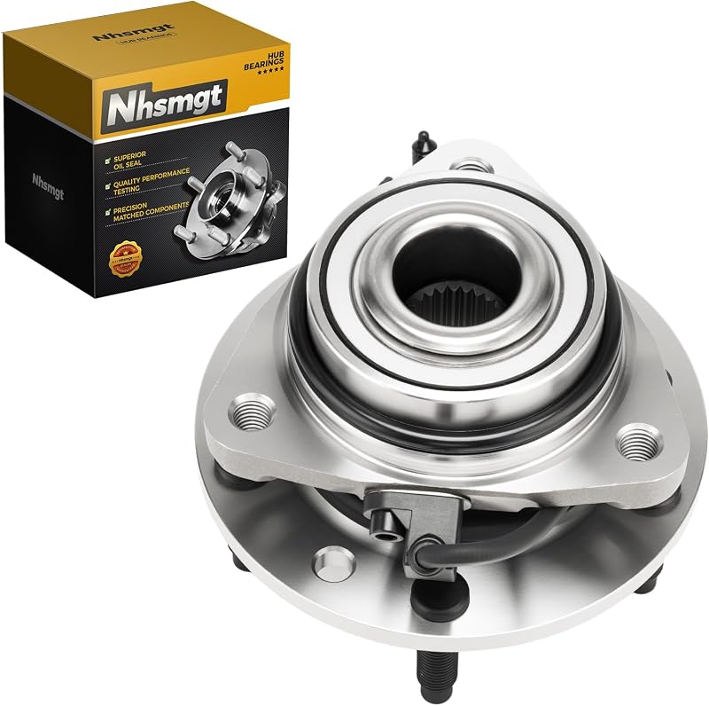 Cubo de roda com rolamento dianteiro Nhsmgt 513124 para Chevrolet S10, Blazer e GMC 4WD – 1 unidade