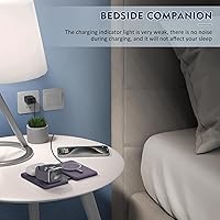 Vista 5 de Cargador inalámbrico iPhone - Estación de carga 3 en 1 para dispositivos Apple para iPhone 17 16 15 14 13 12 Pro Max Plus - Almohadilla de carga