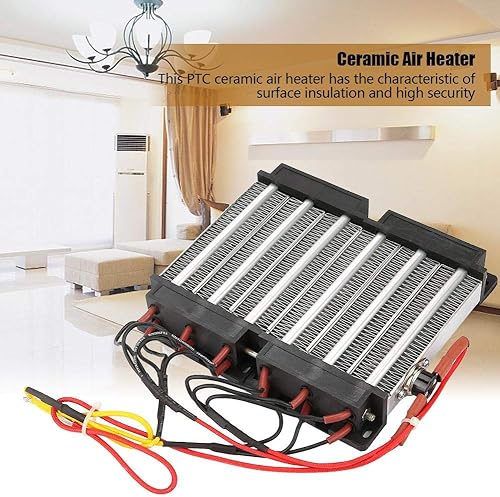 Miniatura 6 de Calentador de aire de cerámica PTC de 1500 W, calentador de aire de cerámica PTC, elemento calefactor PTC herramientas de calefacción DIY (110V)