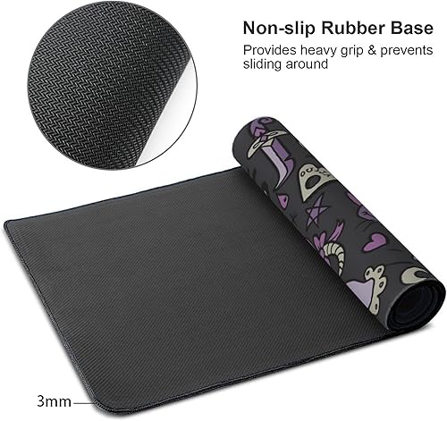 Vista 31 de Alfombrilla de mouse extendida para juegos de 35.4 x 15.7 pulgadas, alfombrilla de mouse retro vintage grande XXL, base de goma antideslizante