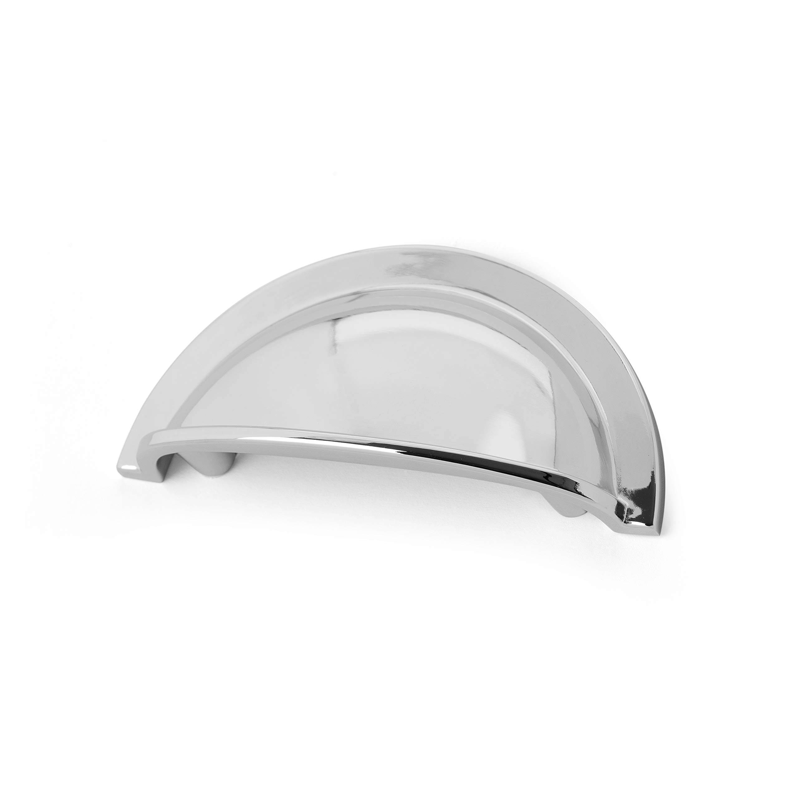 64mm Polished Chrome Handle Cup Cabinet Cupboard Door Drawer Pull Wardrobe Furniture