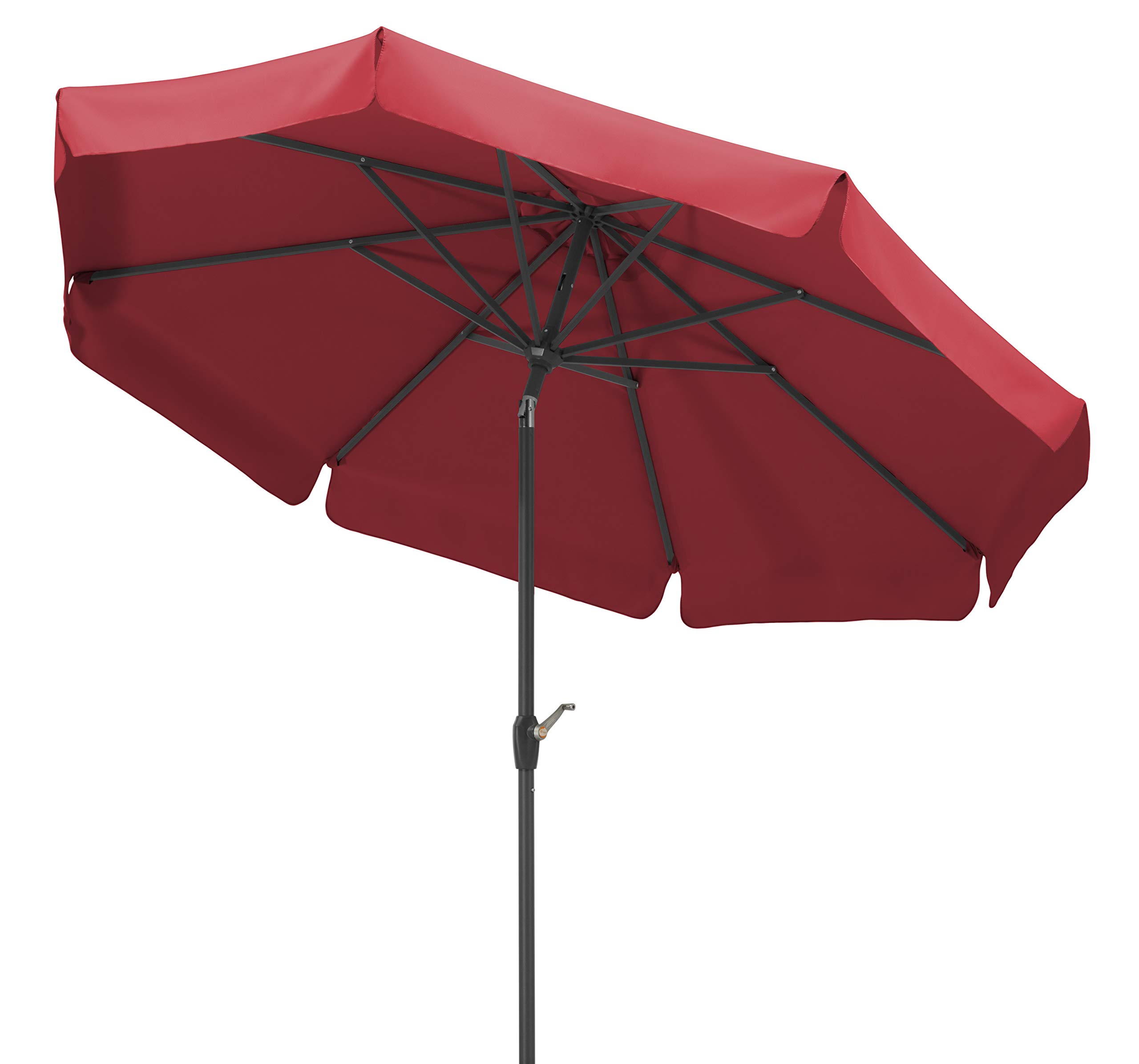 Schneider Sonnenschirm Orlando, rot, 270 cm rund, 783-06, Gestell Alu/Stahl, Bespannung Polyester, 5.7 kg