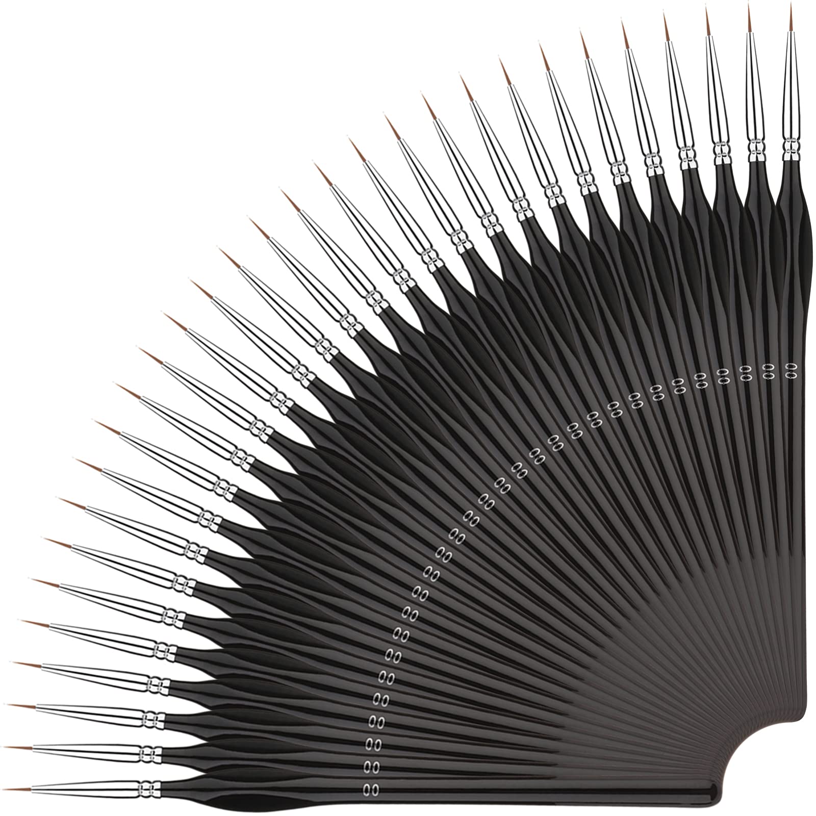 Buy Fuutreo 30 Pieces Detail Paint Brushes Fine Tip Thin Painting Brushes Miniature Paint