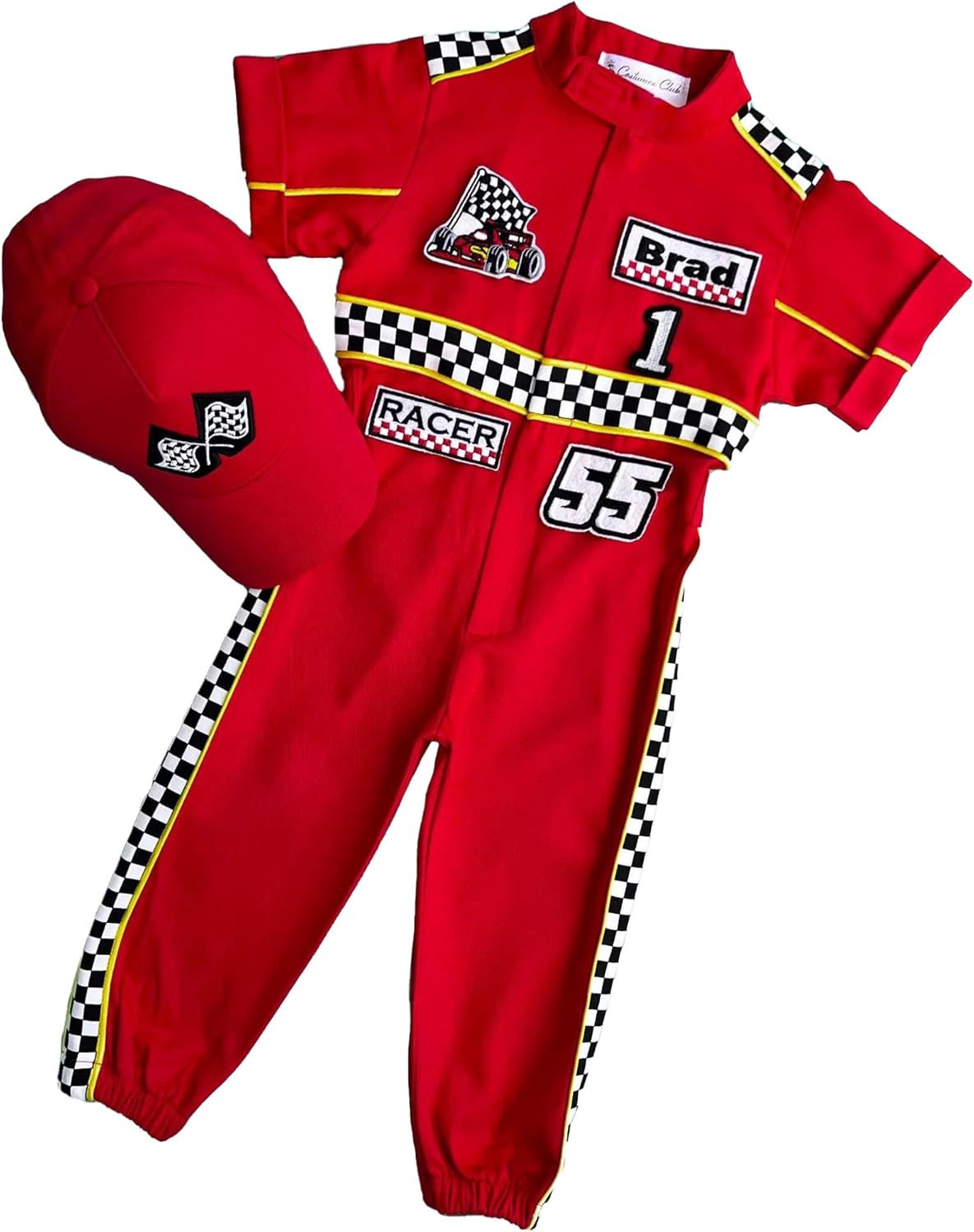 Handmade Race Car Driver Costume for Toddlers - Halloween Costume, Cars Boys Racing Outfit, Toddler Racer Suit