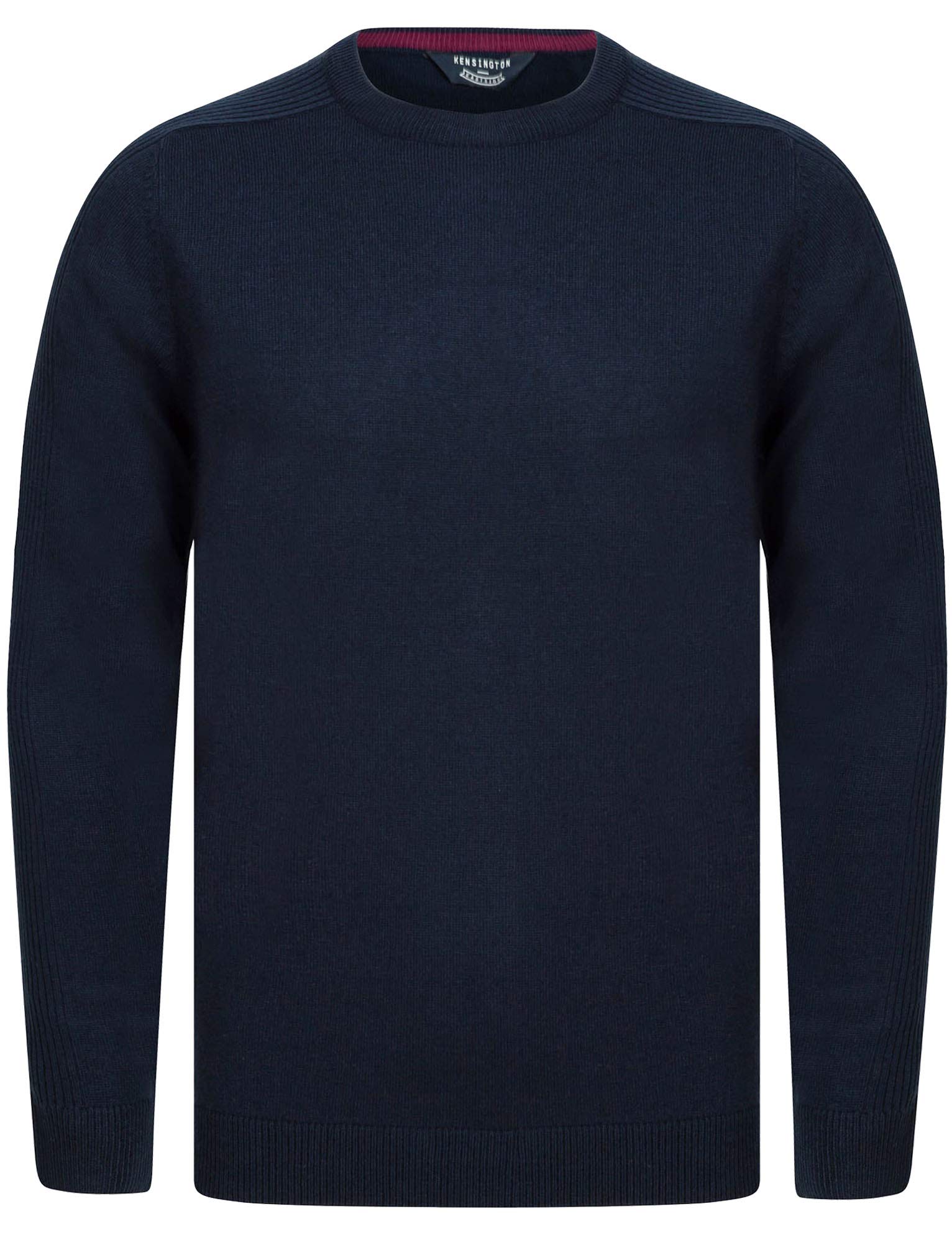 Kensington Eastside Men's Plain Regular Fit Crew Neck Jumper - Sky Captain Navy - XXL