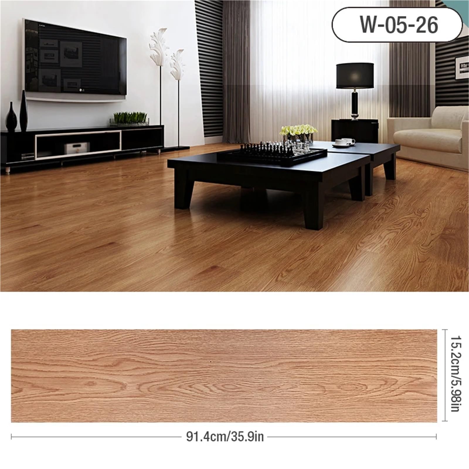 Adesivi for pavimenti con venature del legno 10pz