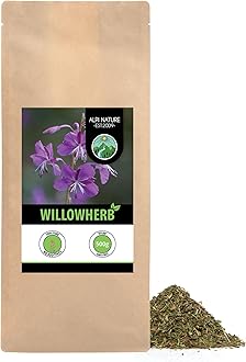 Alpi Nature Willow Herb Tea 500g 1.1 lb, Dried and Cut Willow with Small Flowers, Fireweed Herb