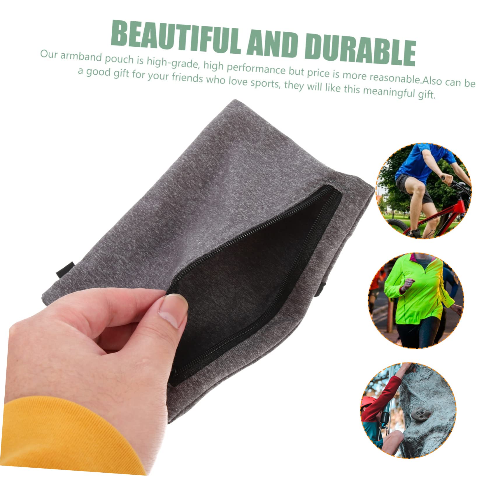 DOITOOL 5 Pezzi Fascia Da Braccio Per Cellulare Borsa Portaoggetti Per Allenamento Essenziale Traspirante E Confortevole