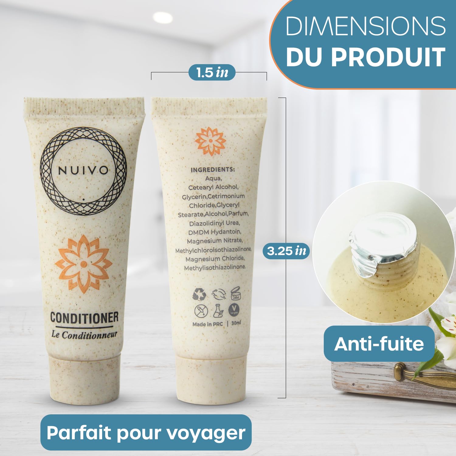 Confezione da 200 prodotti per la casa: gel doccia, shampoo, balsamo, saponi 20g - Tubi da 30ml ecocompatibili - Ideale per hotel, Airbnb, matrimoni, eventi
