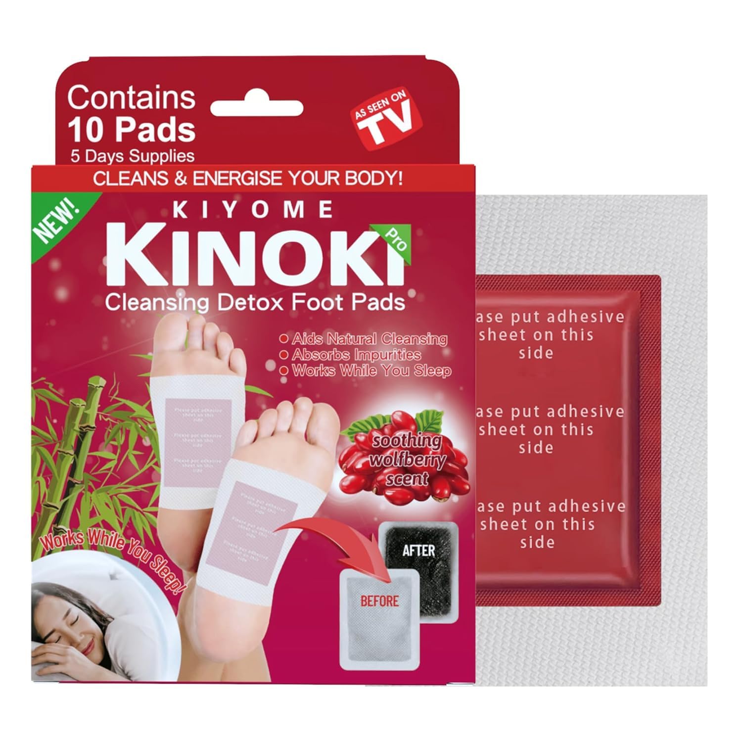 JENY Detox Organic Health Foot Patch Remove Pain Free for Stress Relief Natural ingredients Toxins Detox Pads For Better Sleep Suitable for Travel or Home Use-image-30