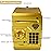 Cargooy Mini ATM Piggy Bank ATM Machine Best Gift for Kids,Electronic Code Piggy Bank Money Counter Safe Box Coin Bank for Boys Girls Password Lock Case (Gold)