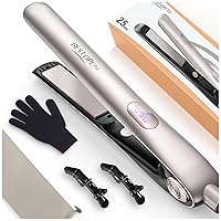 BESTOPE PRO Piastra Capelli Professionale 2-In-1, Ceramiche Antistatiche Ione Negativo