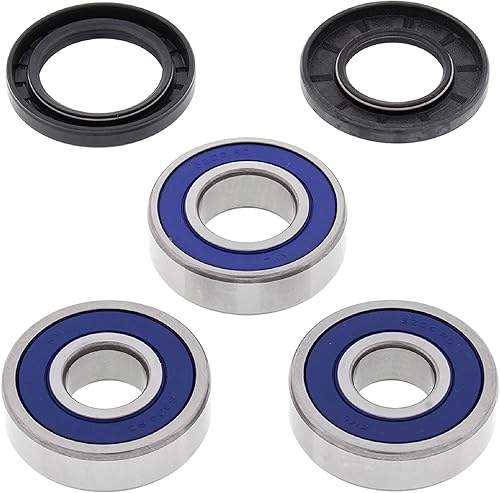 All Balls Racing 25-1281 Kit de rodamientos de rueda compatible con/repuesto para Kawasaki KLZ 1000 Versys 2013-2017, Ninja 1000 (ZX 1000M) ABS