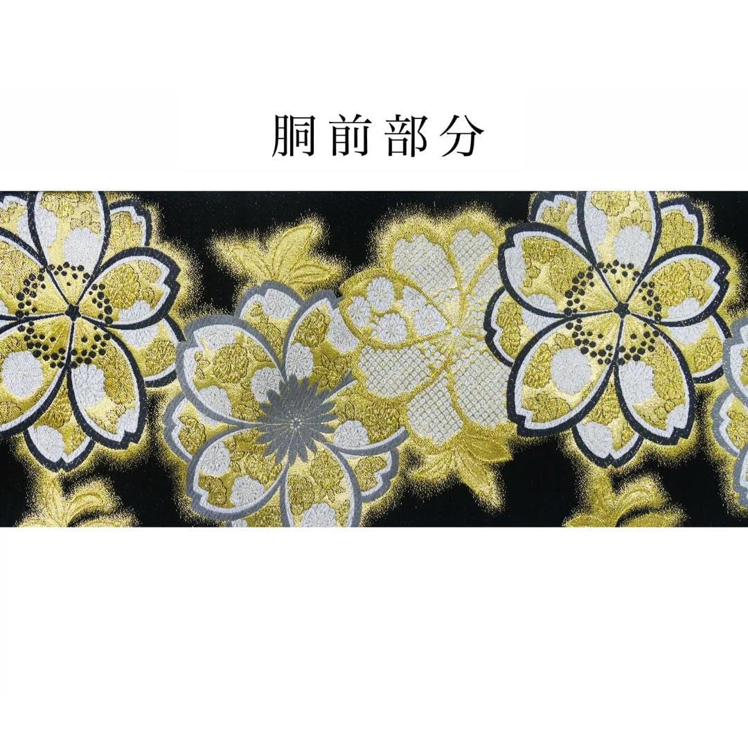 Amazon.co.jp: 西陣 帯 袋帯 桜 訪問着 西陣織 仕立済 uhukuroobi83
