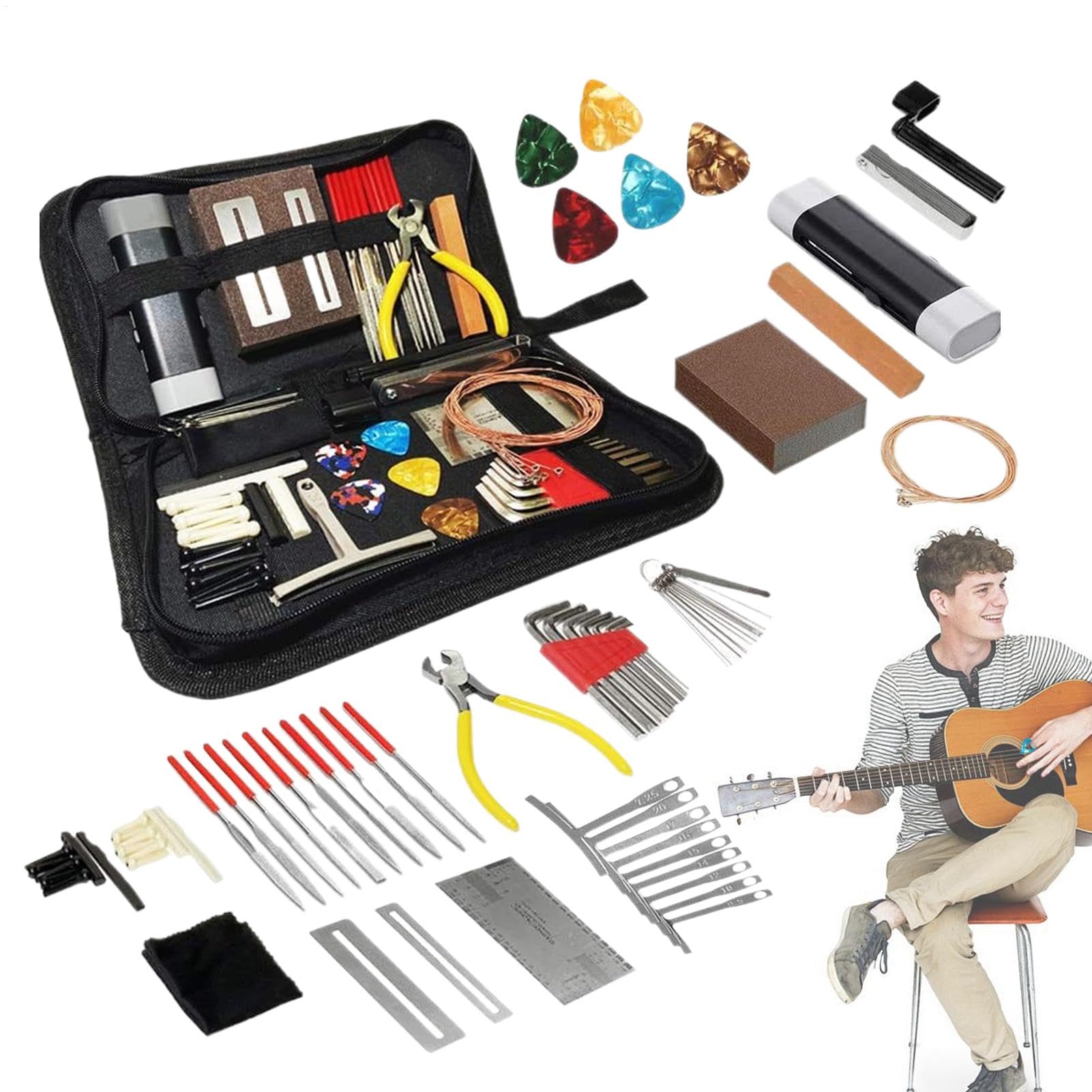 Kit De Herramientas Para Guitarra Eléctrica Set cuidado y accesorios