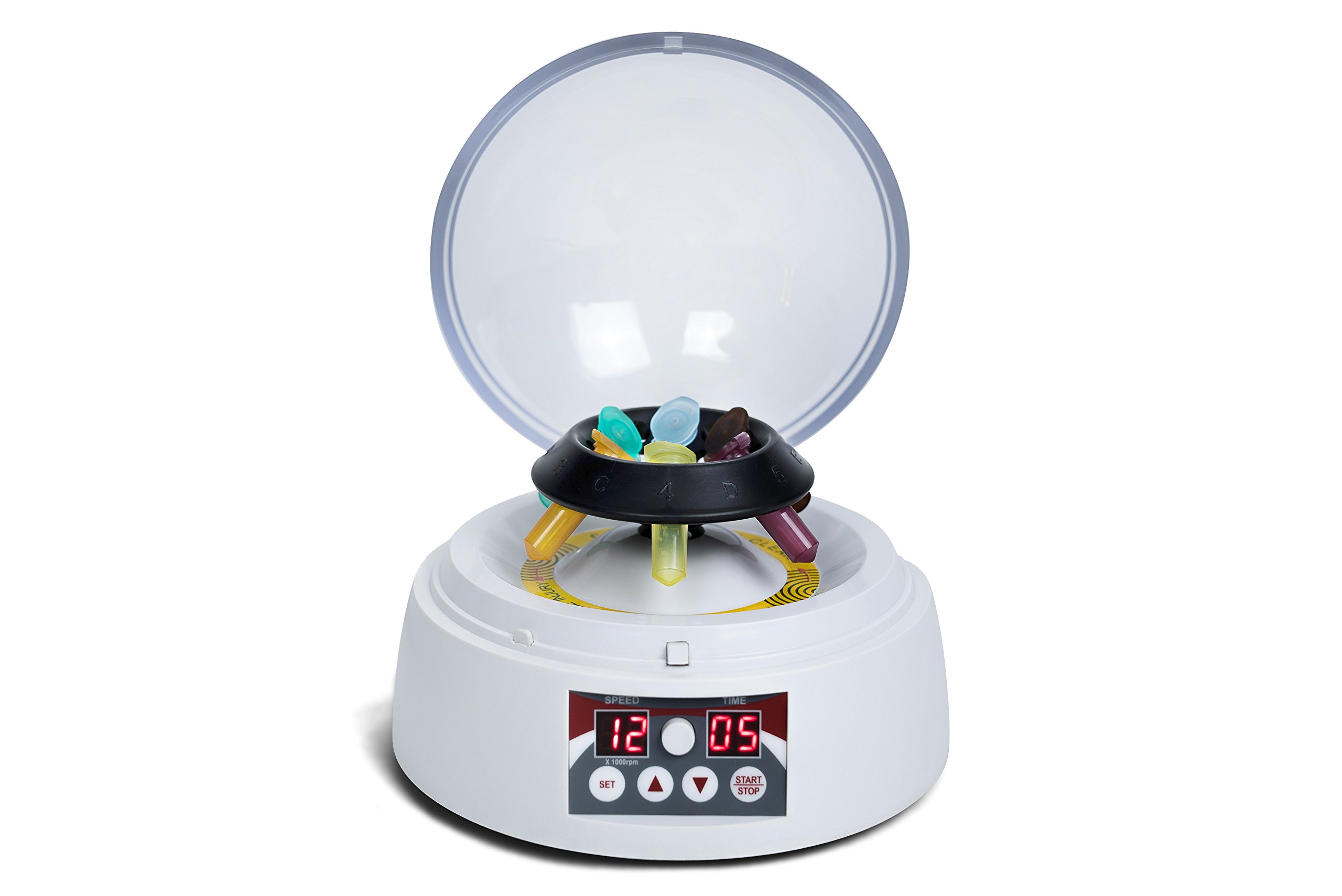 R70 Digital Micro Centrifuge with 2 Rotors, Variable Speed Up to 7,000 Rpm, 6 x 1.5 mL Capacity, 2 x 0.2 mL PCR IPS