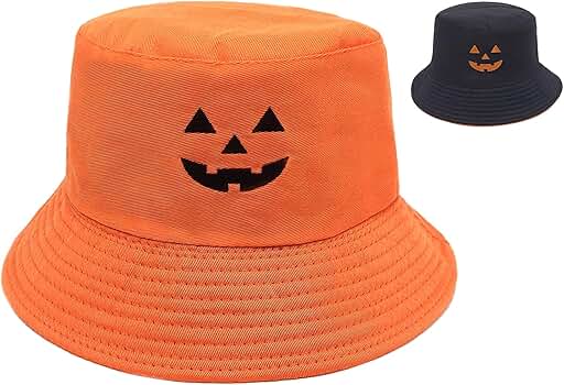 Hepandy Reversible Halloween Jack O Lantern Pumpkin Bucket