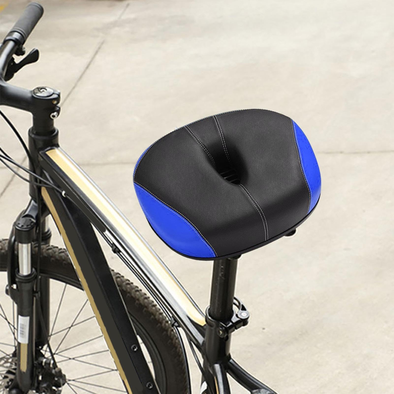 Wasserdichtes Fahrradsitzkissen, Fahrradsitzkissen | wasserdichtes Sitzkissen für Straßenradfahren, gepolstertes und wasserdichtes Fahrradsitzkissen - atmungsaktives PU-Leder