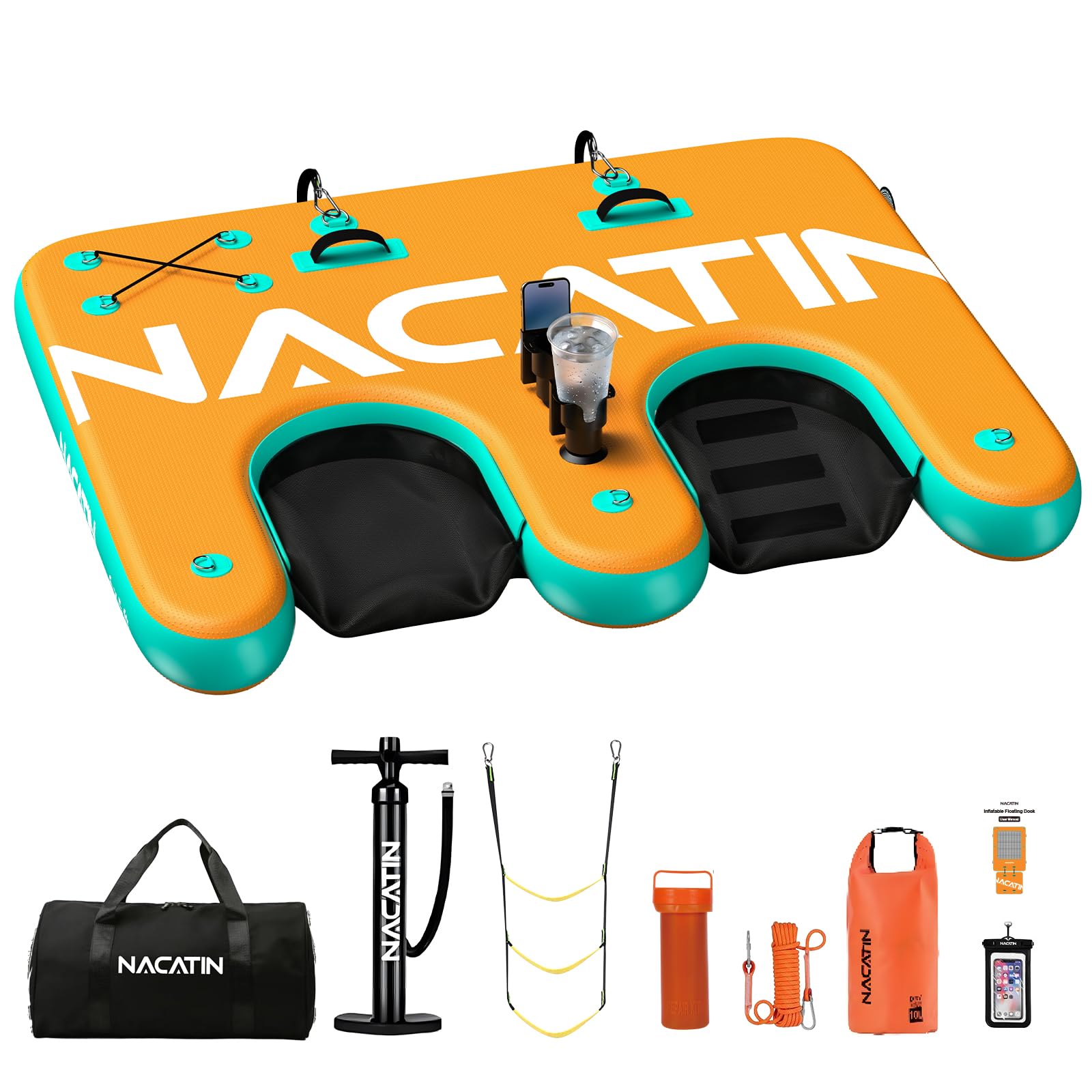 Amazon.com: Inflatable Floating Dock, 6x5FT Portable Inflatable