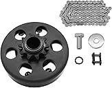 Go Kart Clutch 3/4" Bore 10 Tooth with #40/41/420 Chain, Centrifugal Clutch for Predator 212, MiniBike, Go Kart, Lawnmower and Honda GC GX 2-6.5HP Engine and Small Engines performance Parts.