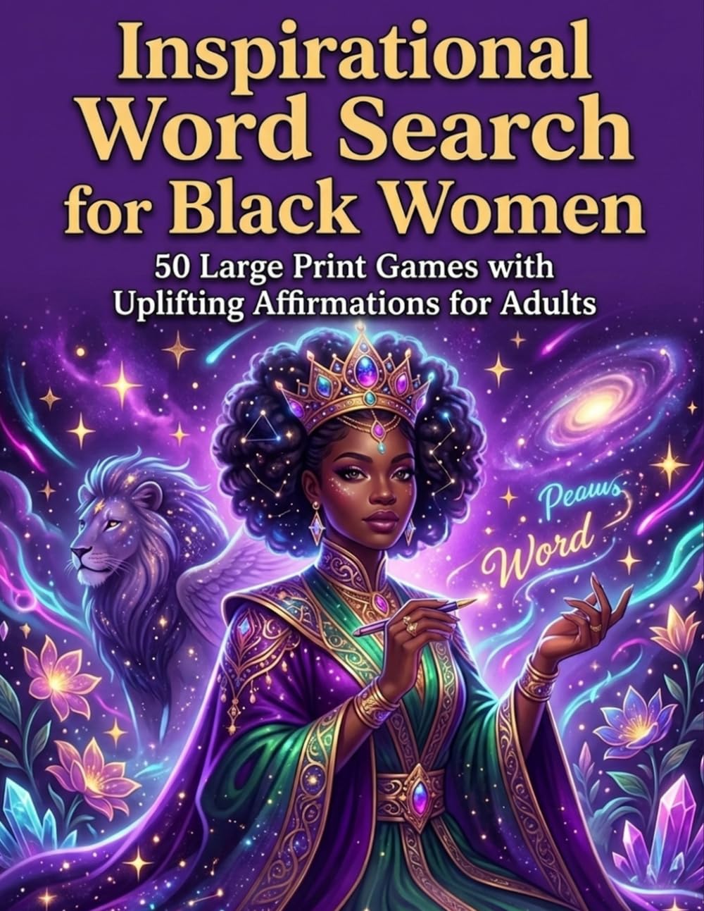 Inspirational Word Search for Black Women: 50 Large Print Empowering Puzzles Celebrating Black Girl Magic, Culture, and Brilliance | With Affirmations and Fun Facts for Adults, Teens, and Seniors