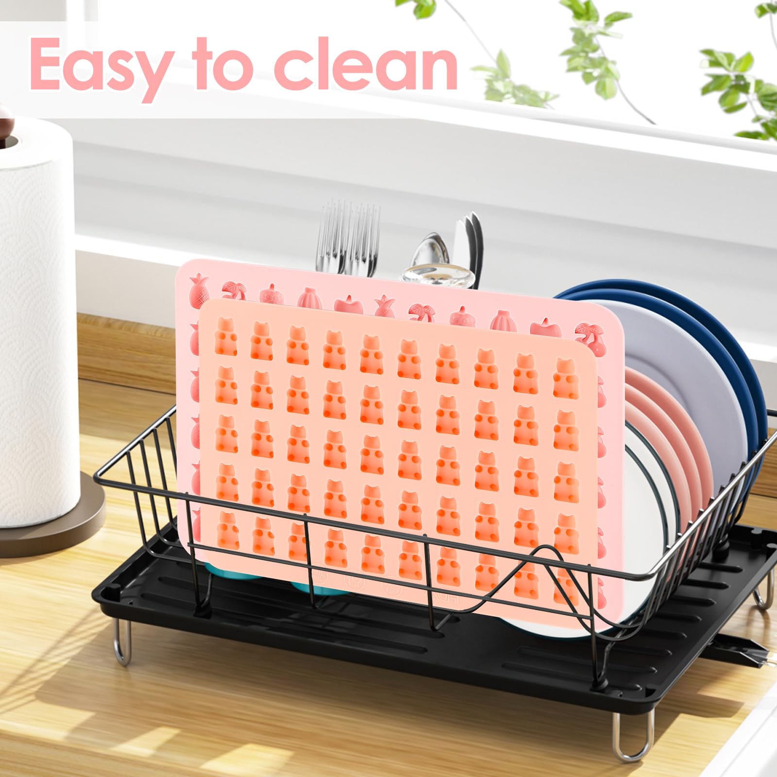 3 Pièces Moule Bonbon Silicone, Moules à Bonbons à Gummy