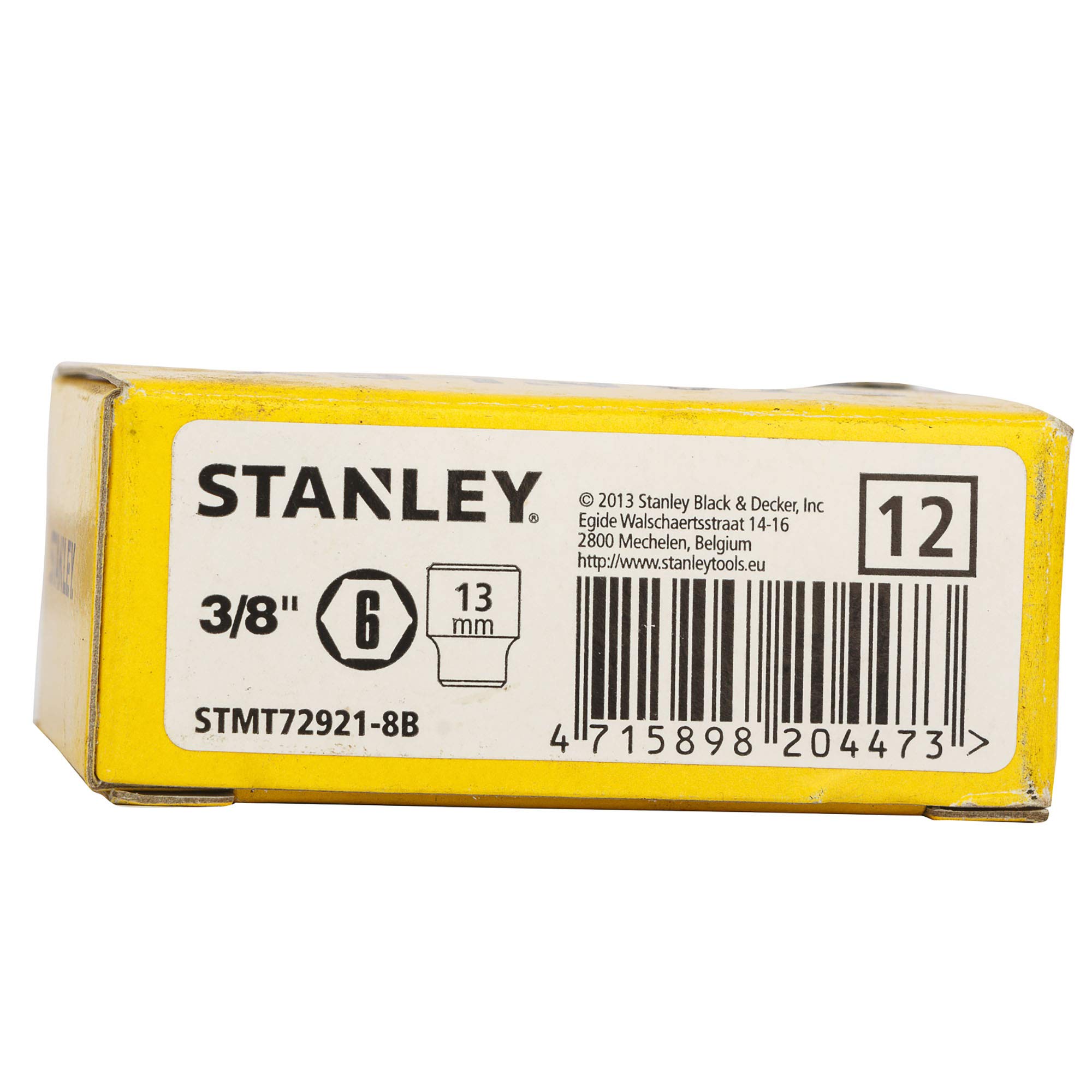 STANLEY STMT72921-8B 3/8-inch 13mm Chrome Vanadium Steel 6 Point Standard Socket (Silver) 4