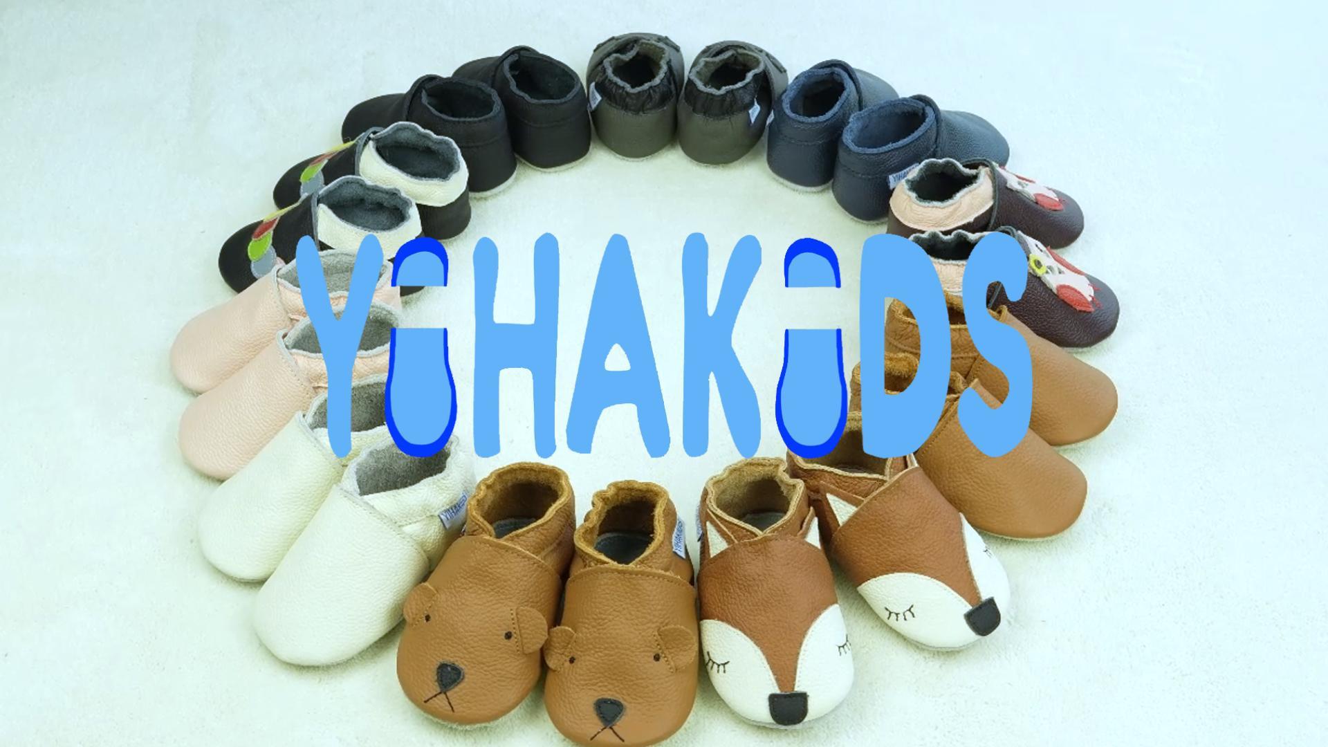 Krabbelschuhe Aus Weichleder - Rutschfeste Sohle - Für Babys 0-3 Jahre