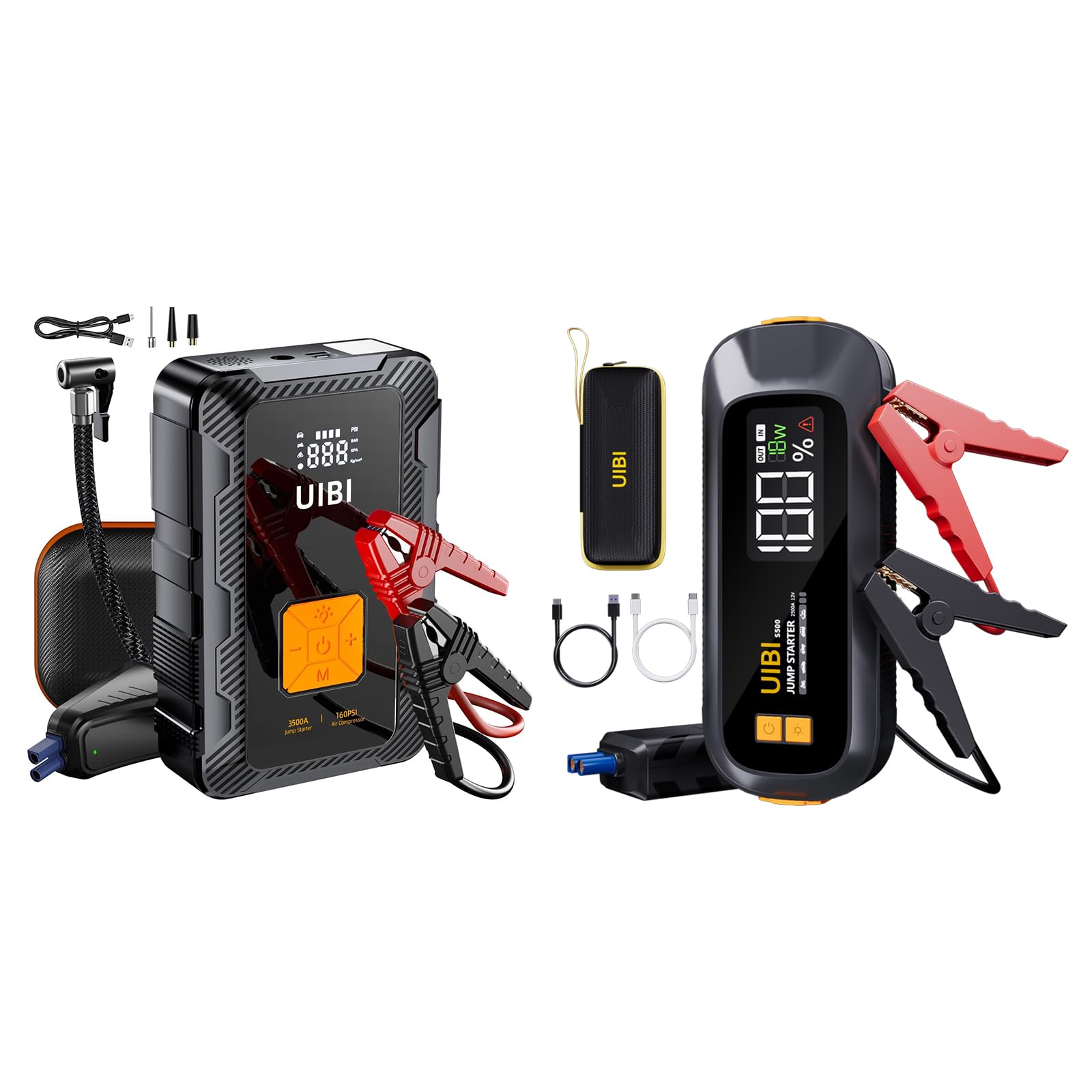 Amazon.com: UIBI X7 Jump Starter with Air Compressor,3500A Battery ...