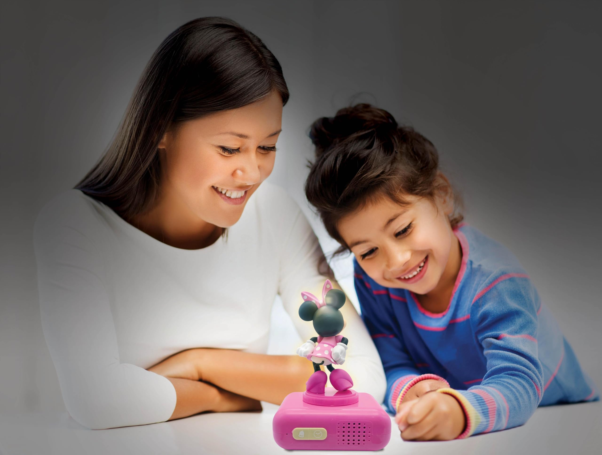 LEXIBOOK, Disney Minnie, Nightlight alarm clock, Sounds and Melodies, LCD Backlit screen, Luminous, Snooze, Pink, RL800MNLXB - Image 3