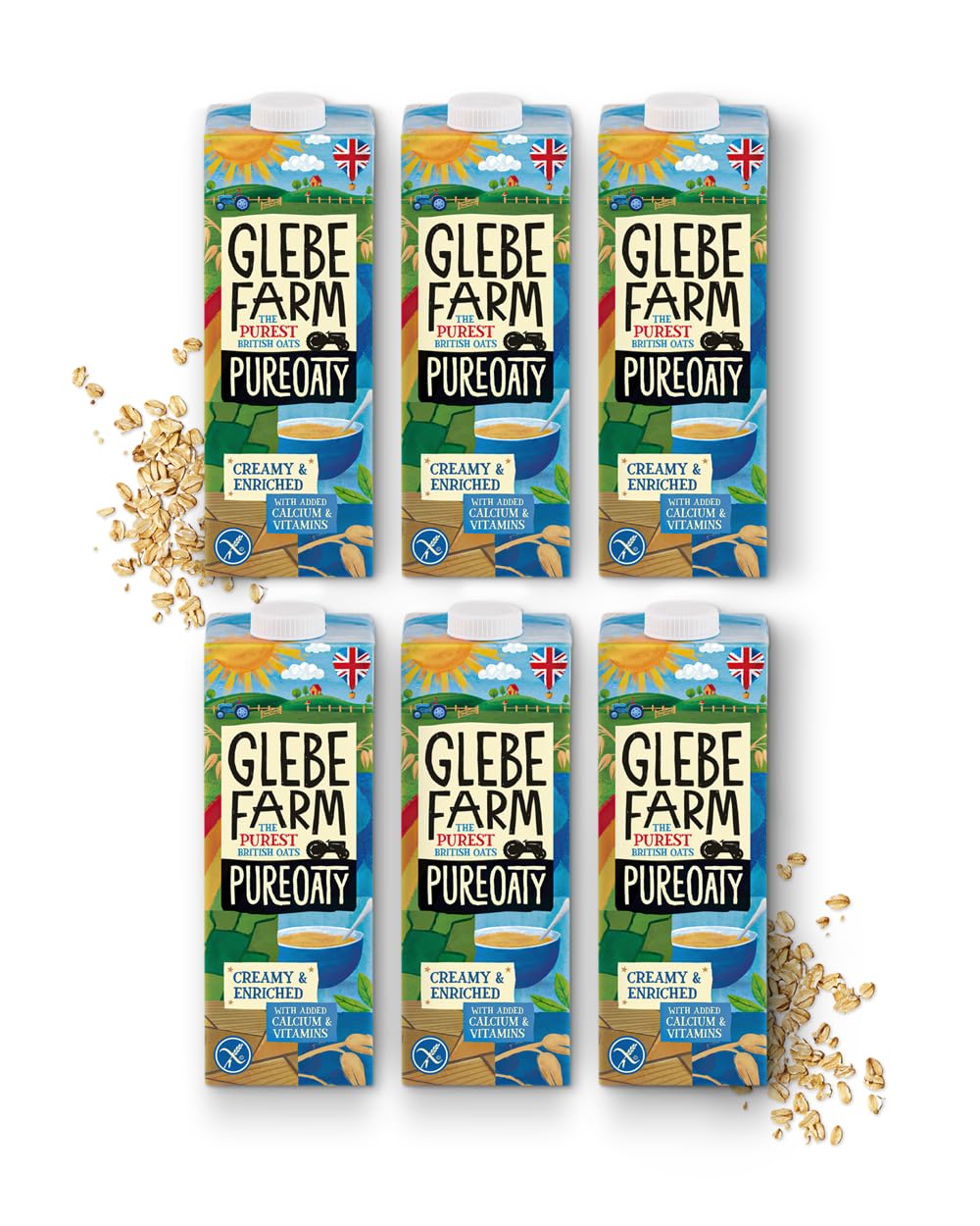 Buy Glebe Farm PureOaty Creamy & Enriched Oat Milk/Barista Oat Milk/GlutenFree Oat Milk Vegan