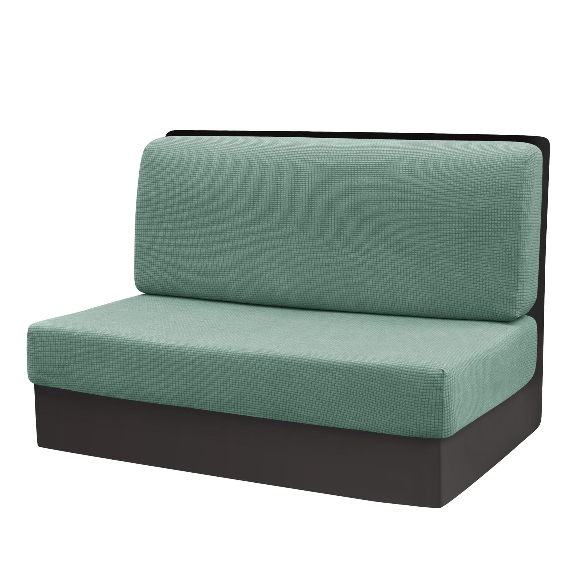 RV Dinette Cushion Covers,Camper Cushions Cover for RV Camper Car Bench,Green Stretchable RV Dinette Seat Covers,Elastic Camper Cushion Slipcovers - 1 Backrest Cover & 1 Bench Cover