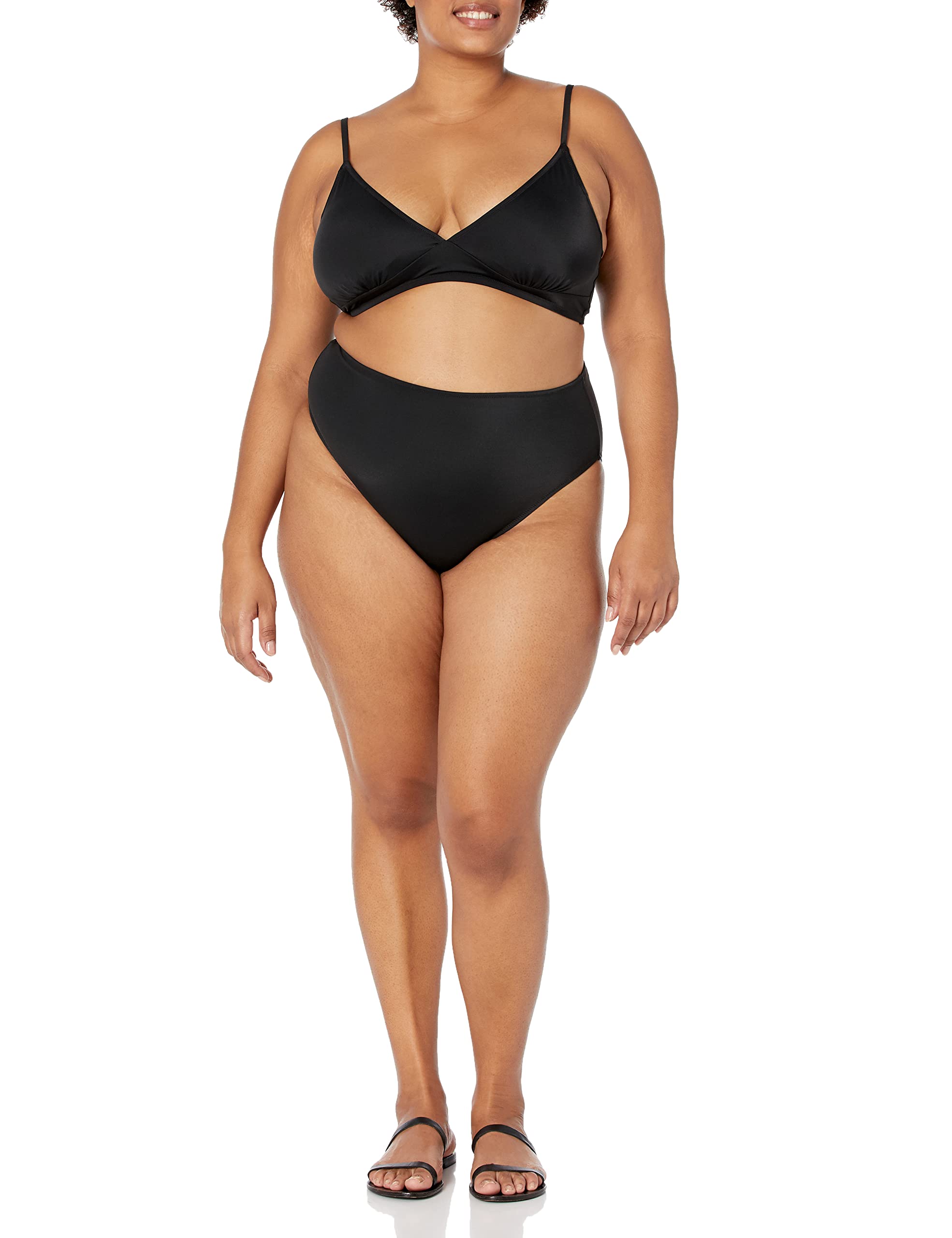 Amazon Essentials Mujer Parte Superior de Bikini Clásico con Sujeción Ligera