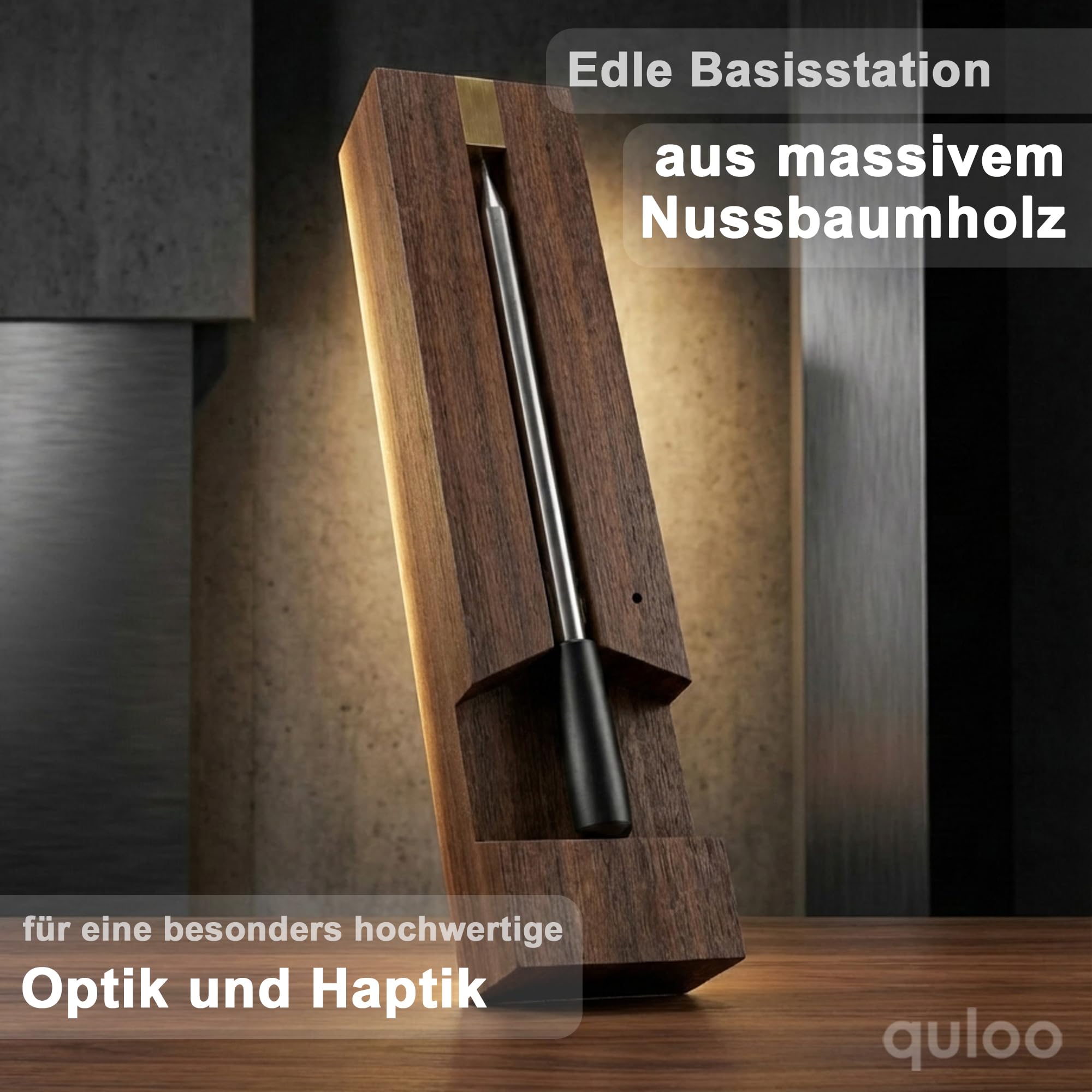 Fleischthermometer Kabellos Grillthermometer Bluetooth mit App für Backofen Bratenthermometer Funk