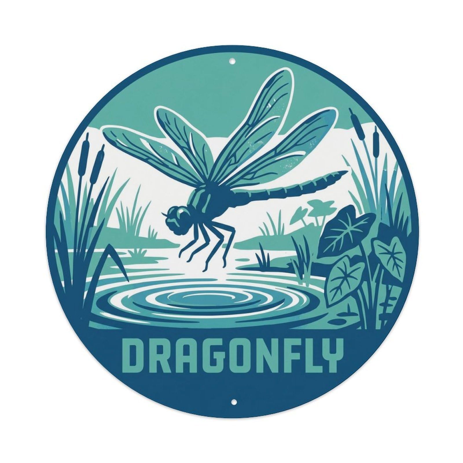 Dragonfly Hawaii Tropical Wildlife Island Marine Metal Tin Sign