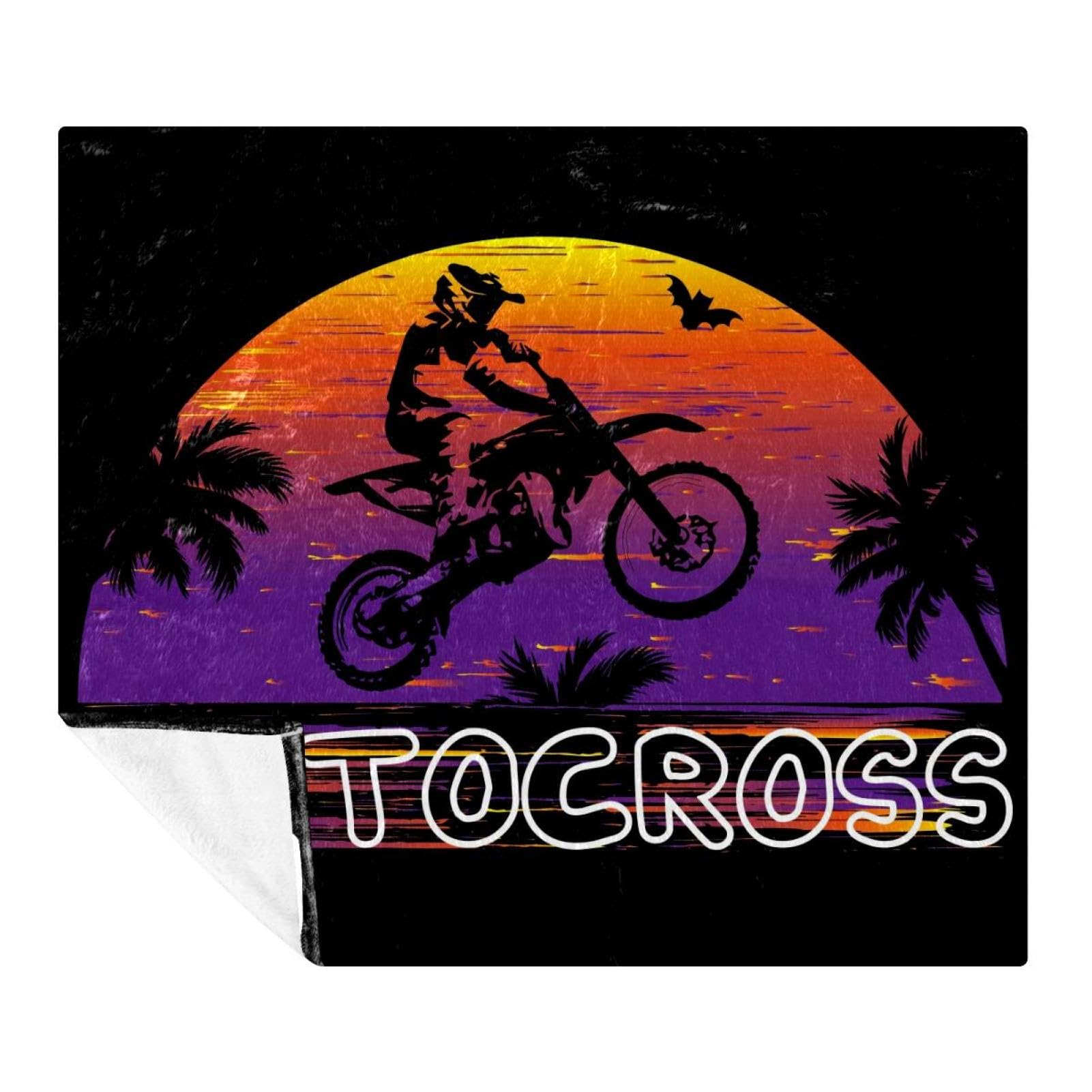 Couverture de motocross douce pour réchauffer vos soirées cinéma sur le canapé