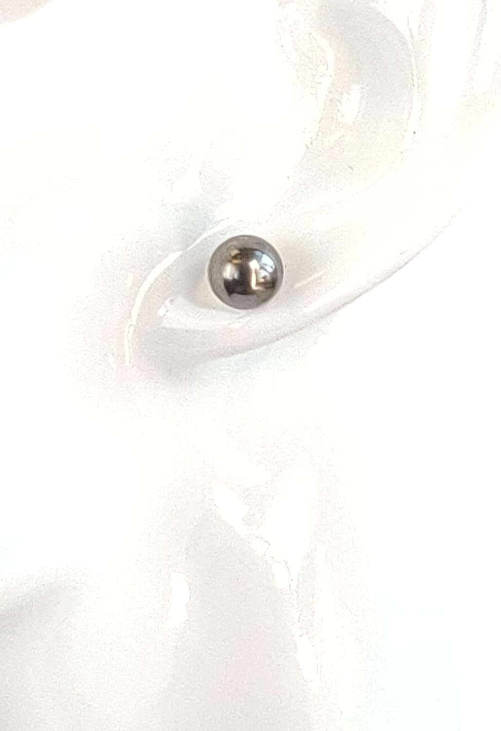 LaTisoro 8mm Pure Titanium Ball Post Stud Earrings for Sensitive Ears in Multiple Colors