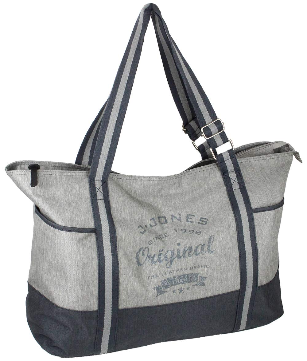J JONES JENNIFER JONES Bolso de lona XXL para la compra