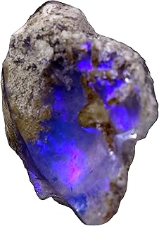 Tindi 15.95 Cts 100% A+ Natural Ethiopian Welo Opal Rough Stone, Raw Crystal, October Birthstone, Jewelry Making Gemstone, Ultra Fire Striking Opal, Opal Rock, Size-21X21X11 Mm, Medium, Gemstone, ethiopian opal
