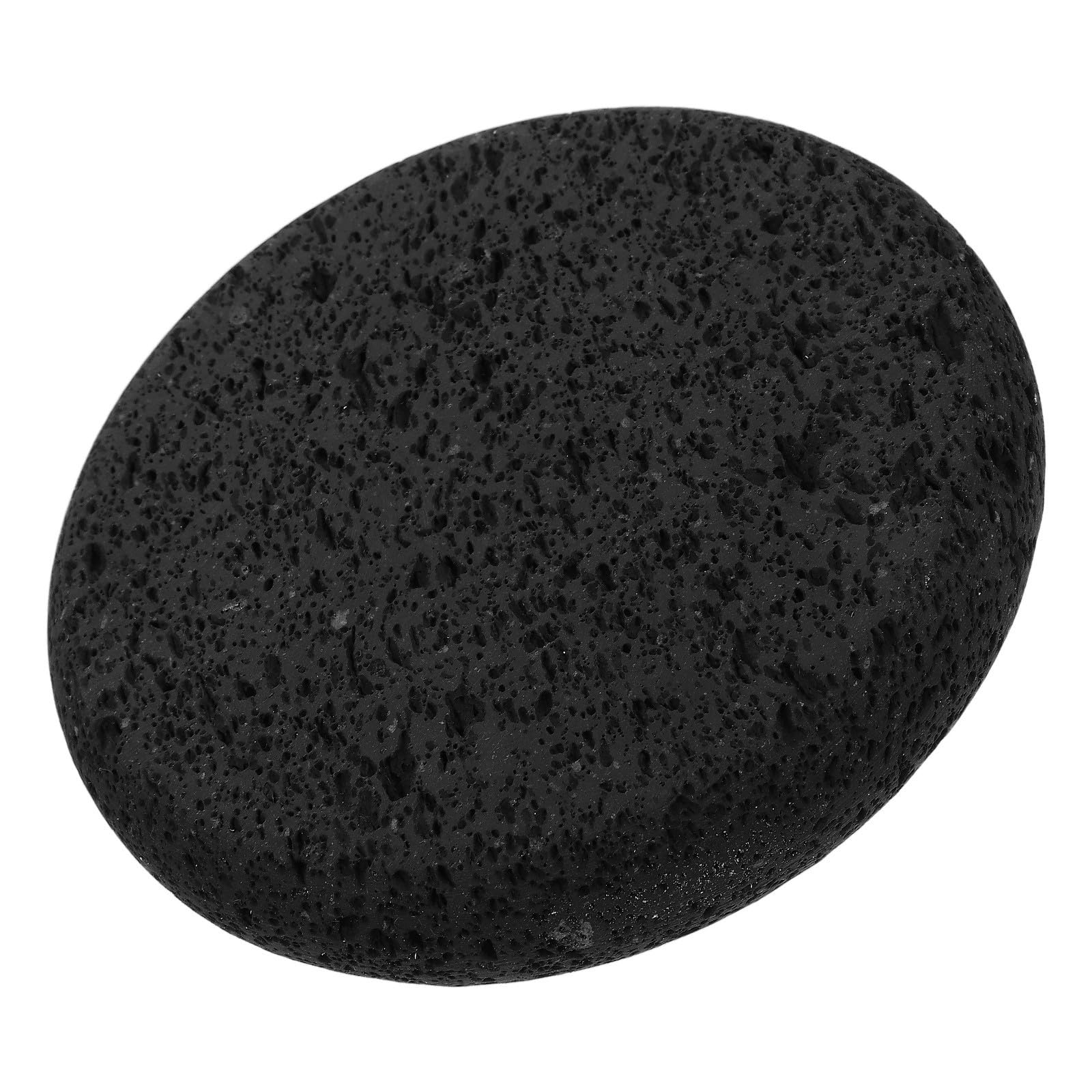 Abaodam Pierre à Griller pour Steak en Pierre Volcanique Ronde 19x19x2,5cm, Poêle Multifonctionnelle Antiadhésive pour Barbecue Coréen et Pizza Maison