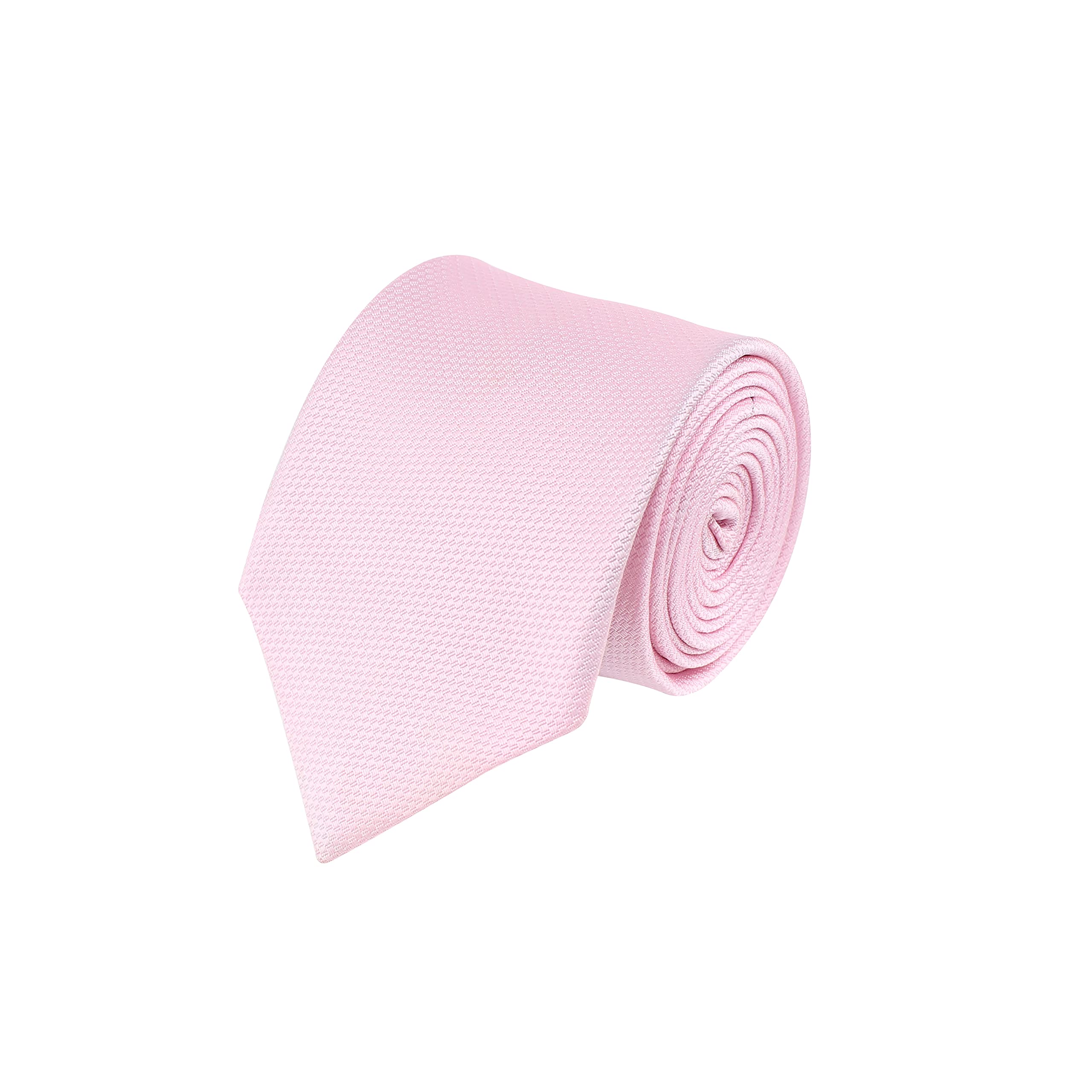 Kavove The Self Dash Line Pink Necktie For Men