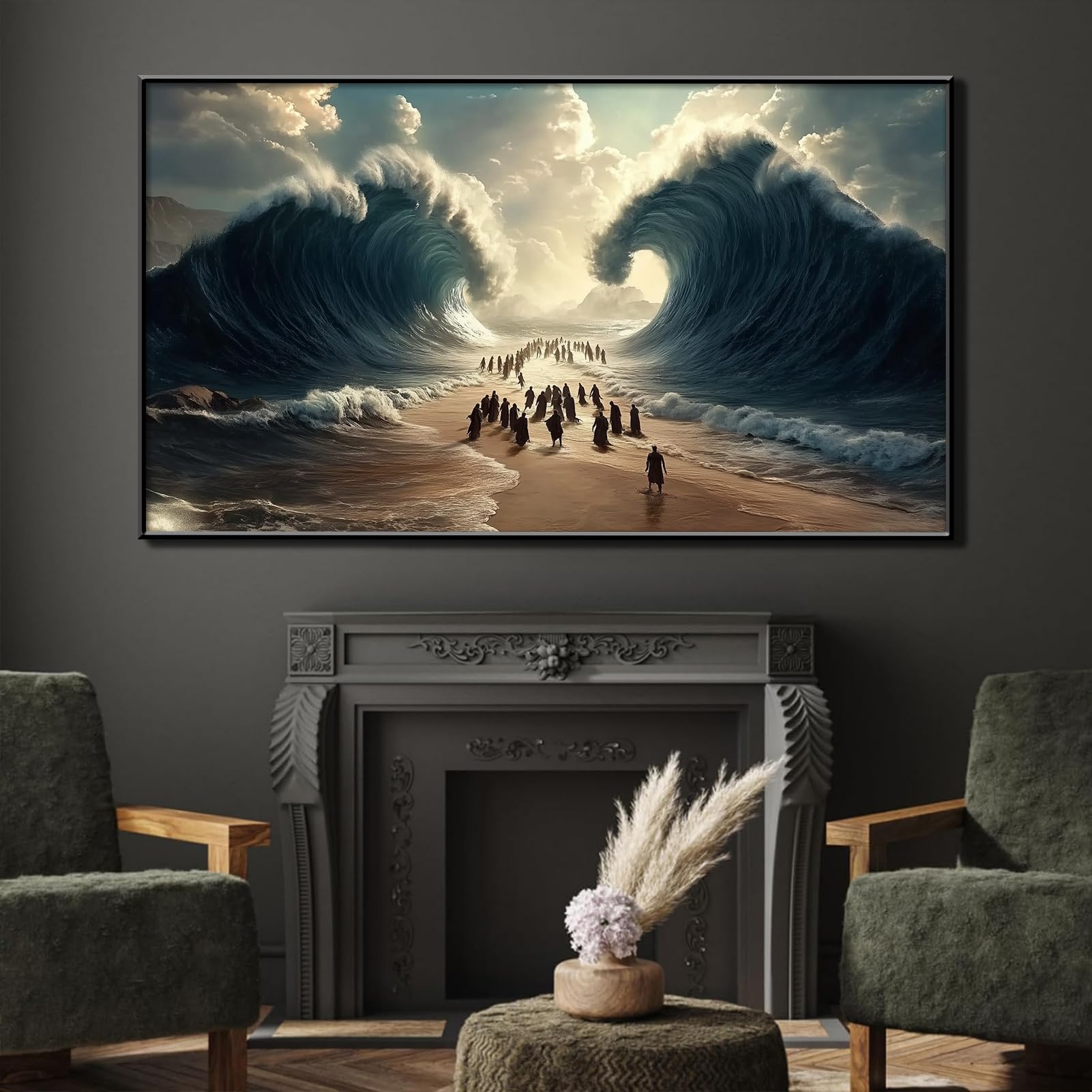 ヴェロネーゼデザイン Moses Parting the Red Sea モーセ Amazon.com: Moses Parting the Red Sea Canvas Wall Art, Moses