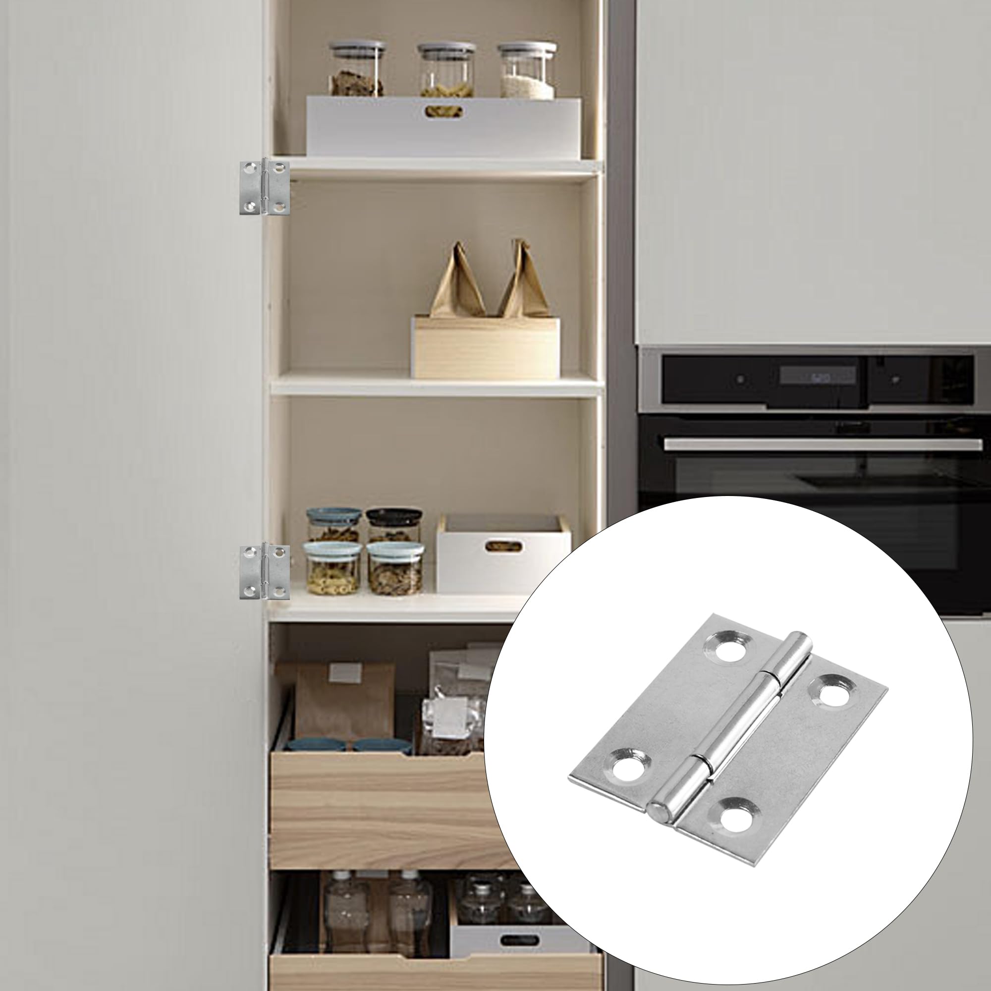 Snapklik.com : 20PCS 1.5 Inch Folding Butt Hinges, Stainless Steel ...