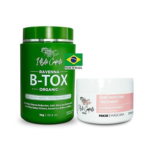 I Belli Capelli Tratamiento orgánico de botox para el cabello y máscara de aceite de argán, 8.82oz- Botox Capilar para el Cabello, sin formaldehído,
