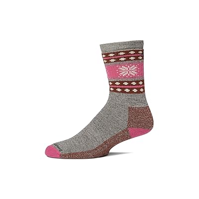Smartwool Everyday Snowflake Dream Crew Socks Knee High Socks Shoes Taupe/Natural Marl